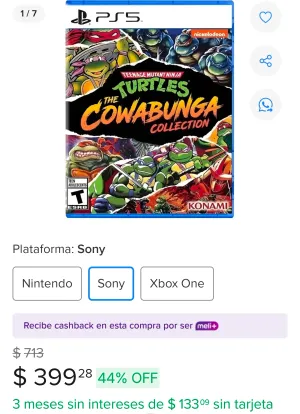 TMNT COWABUNGA COLLECTION DE PS5