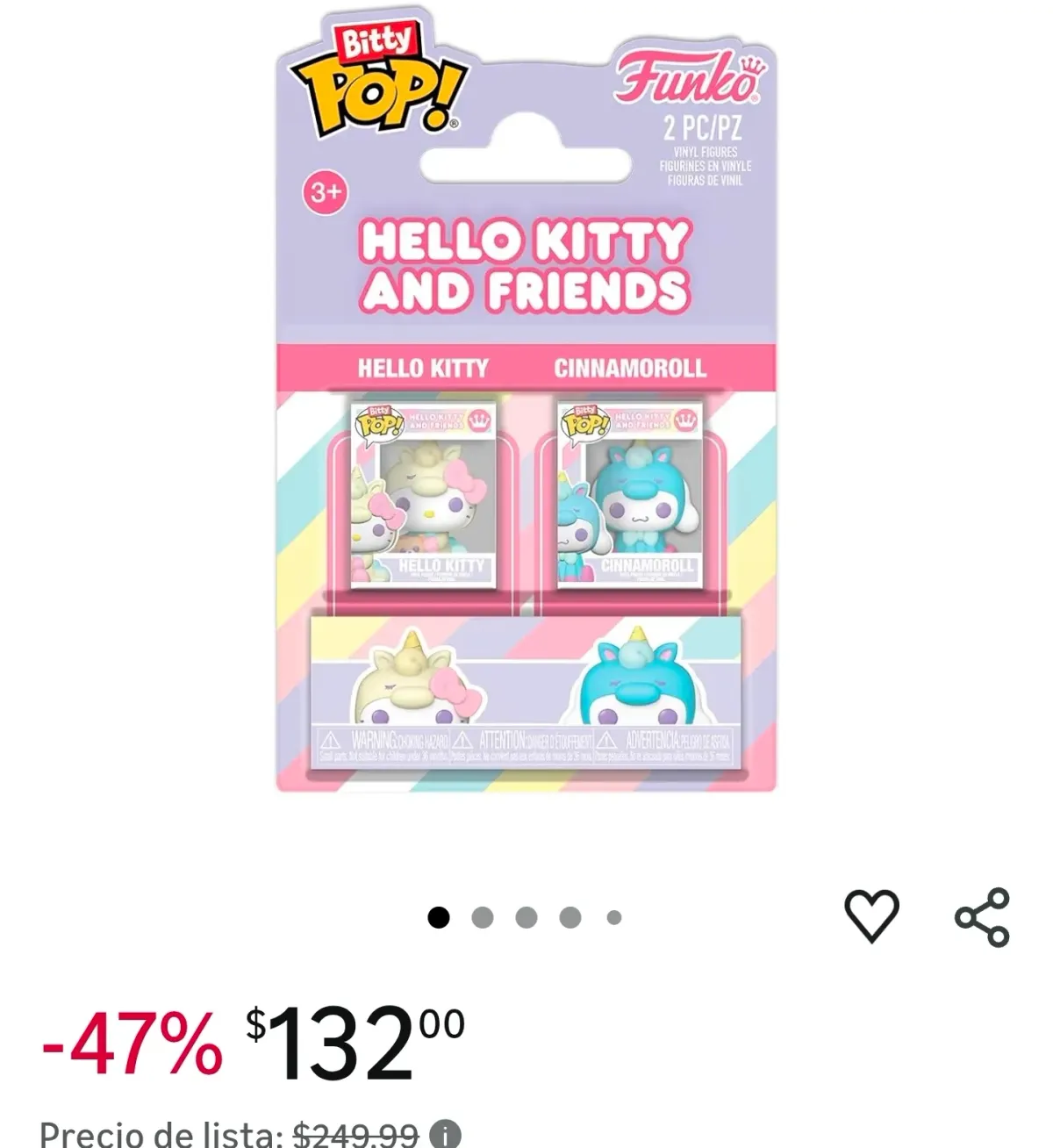 PACK FUNKO BITTY POP DE KITTY Y CHILE MORRON