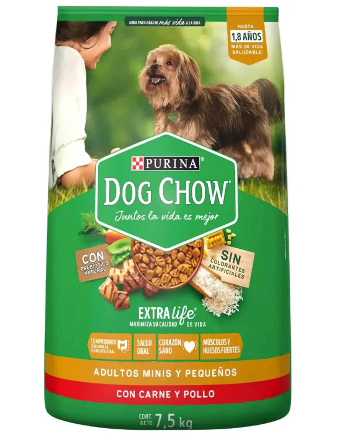 CON PLANEA Y AHORRA Y PRIME - DOG CHOW Adt Mn Pqn 7.5kg N3 MX