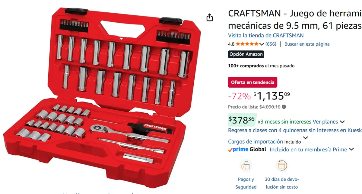 Juego de 61 herramientas 