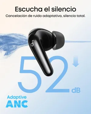 Soundcore by Anker P31i Audifonos Inalambricos con ANC de 52 dB, LDAC Hi-Res, Función de Traducción, 6 Mic con IA para Llamadas Mejoradas, hasta 50 h de Reproducción, Carga Rápida, Regalos para mamá