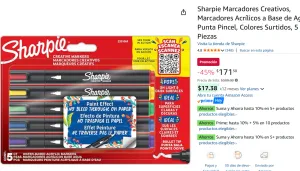 Sharpie Marcadores Creativos, 5 Piezas