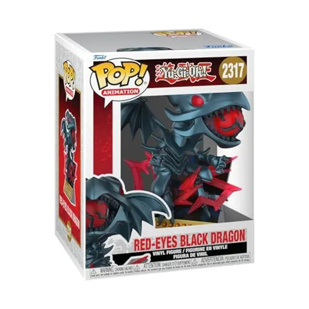 Funko Pop! Premium: Yu-Gi-Oh - Red-Eyes Black Dragon (Card) - Collectable Vinyl Figure - Gift Idea - Official Merchandise - Toys for Kids & Adults