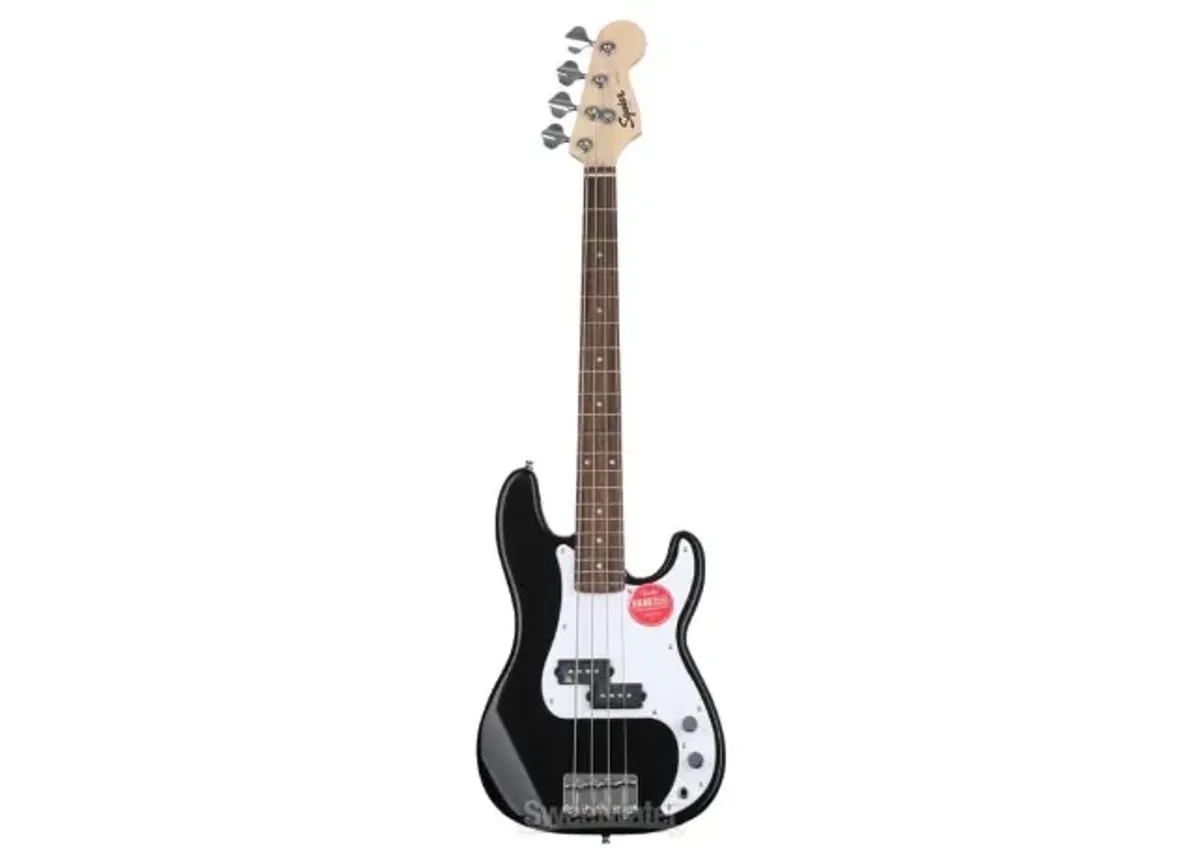 Fender Squier Bajo eléctrico Mini bajo de precisión, Color negro