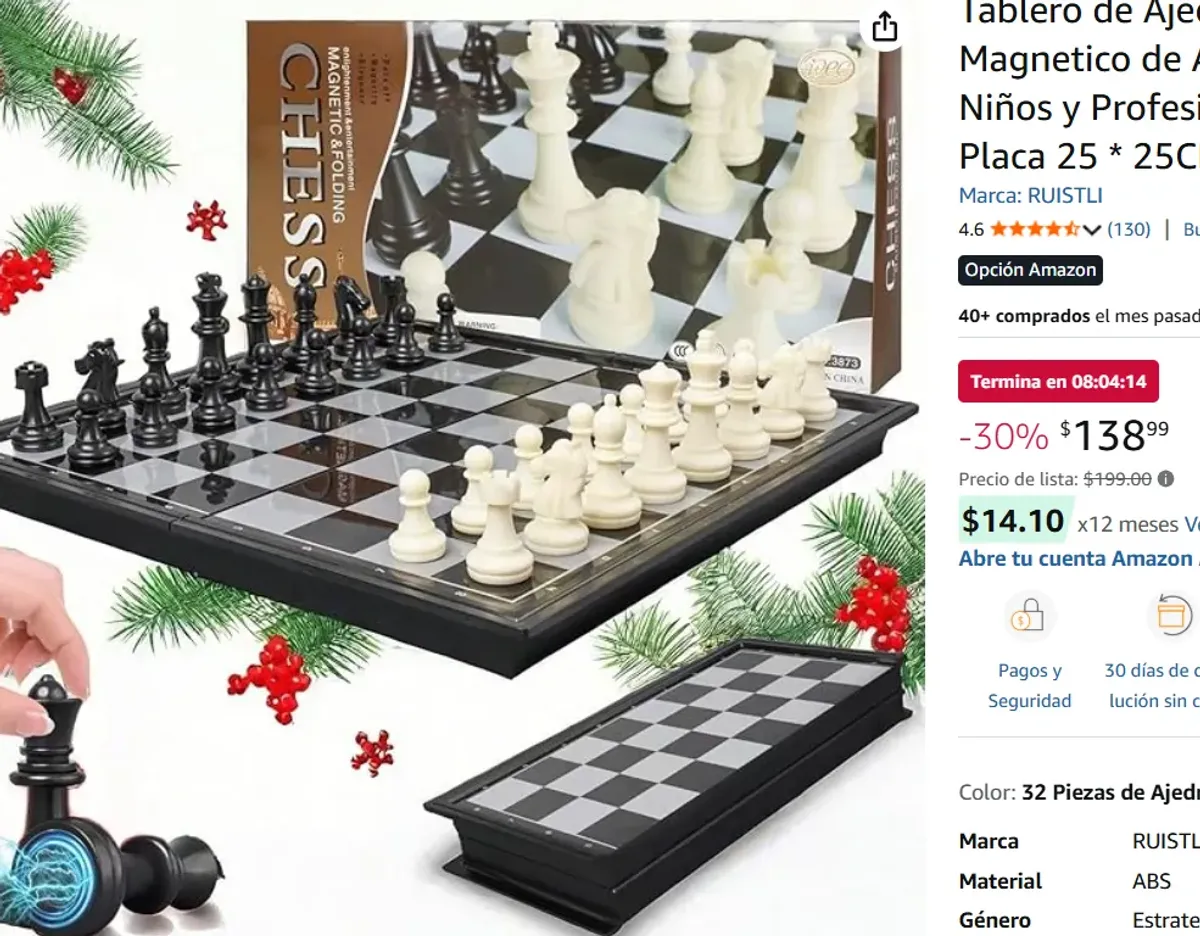 Tablero de Ajedrez,Profesional 25 * 25CM 