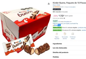 Kinder Bueno, 10 Piezas 