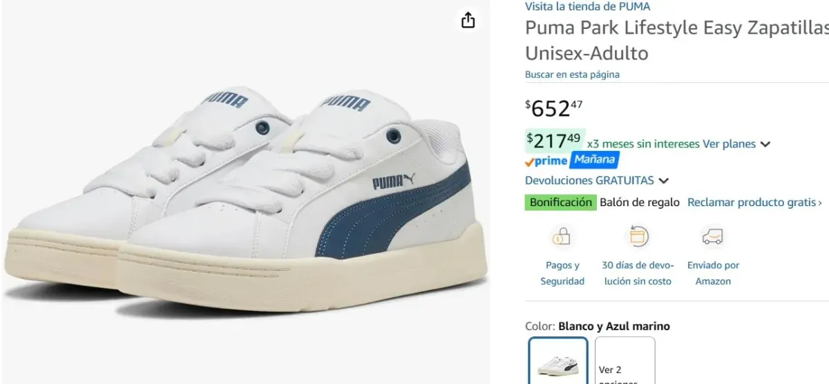 ESTRENA TENIS A SOLO 652!!! CORRE QUE SE ACABAN!! tallas disp Puma Park    
