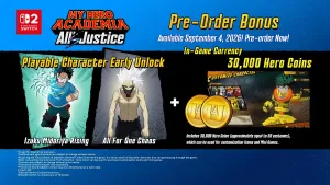 PREVENTA DE MY HERO ACADEMIA ALL'S JUSTICE PARA SWITCH 2