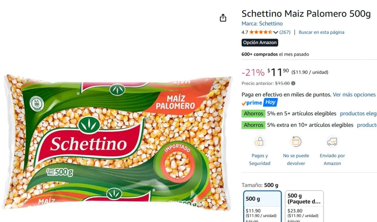 Maiz Palomero 500g