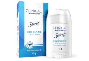 Secret Antitranspirante en crema suave Clinical Strength Fresh Response 45 g