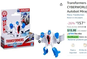 Transformers Figura de Acción CYBERWORLD Cyber Changers Autobot Mirage