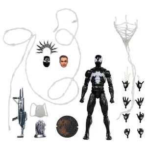 Marvel Legends Maximum Series Hombre araña simbionte, Figura Deluxe de 15 cm Inspirada en los cómics del Hombre Araña, Articulación increíble, Accesorios espectaculares