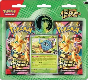 Pokémon TCG: Mega Evolution - Ascended Heroes Collection-Erika (1 Foil Promo Card, 1 Coin & 2 Booster Packs)