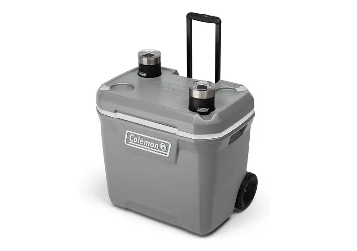 Coleman Serie 316 Hielera con Ruedas de 61,51 litros, Mantiene el Hielo por Dias, Color Gris, B08TYHVKR7