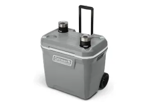 Coleman Serie 316 Hielera con Ruedas de 61,51 litros, Mantiene el Hielo por Dias, Color Gris, B08TYHVKR7