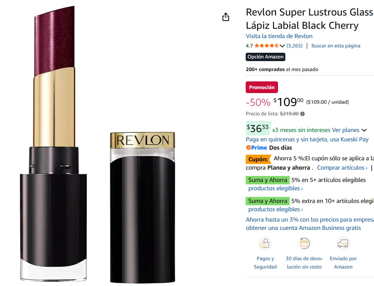 Lápiz Labial Black Cherry