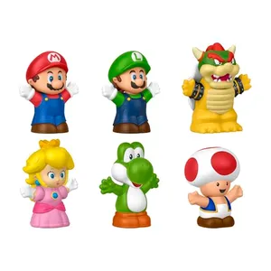 Fisher-Price Little People Nintendo Paquete De Figuras Mario Bros, Set Educativo con Personajes De Nintendo Y Detalles Realistas, para Bebés De 1 Año Y Medio En Adelante
