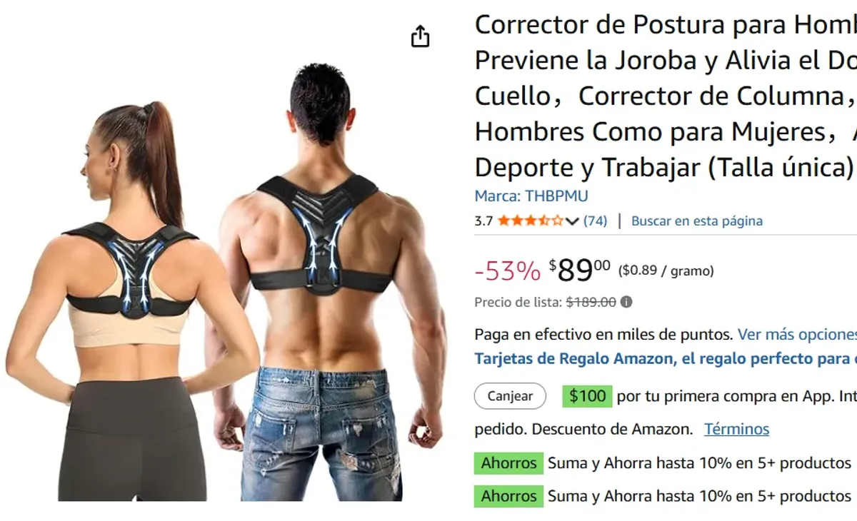 Corrector de Postura para Hombres y Mujeres