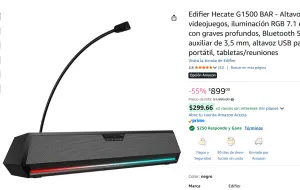 REMATE DE BARRA DE SONIDO GAMER EDIFIER CON MICROFONO 