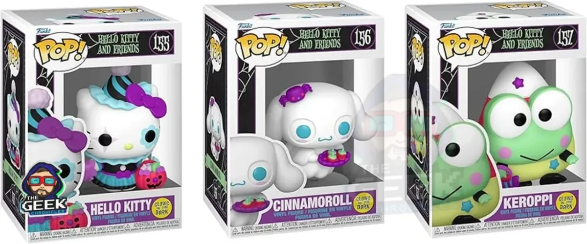 PREVENTA DE NUEVOS FUNKOS GLOW IN THE DARK DE SANRIO!!! NO COBRAN HASTA QUE ENVÍAN!!
