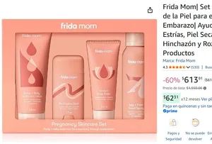 Frida Mom| Set de Cuidado de la Piel para el Embarazo| Ayuda con Estrías, Piel Seca, Hinchazón y Rozaduras| 4 Productos