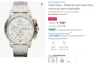 Fossil - Reloj de vestir 