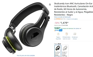 Skullcandy Auriculares Inalámbricos Bluetooth