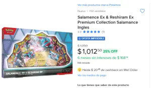 LA PREMIUM COLLECTIONN DE SALAMENCE Y RESHIRAM EX