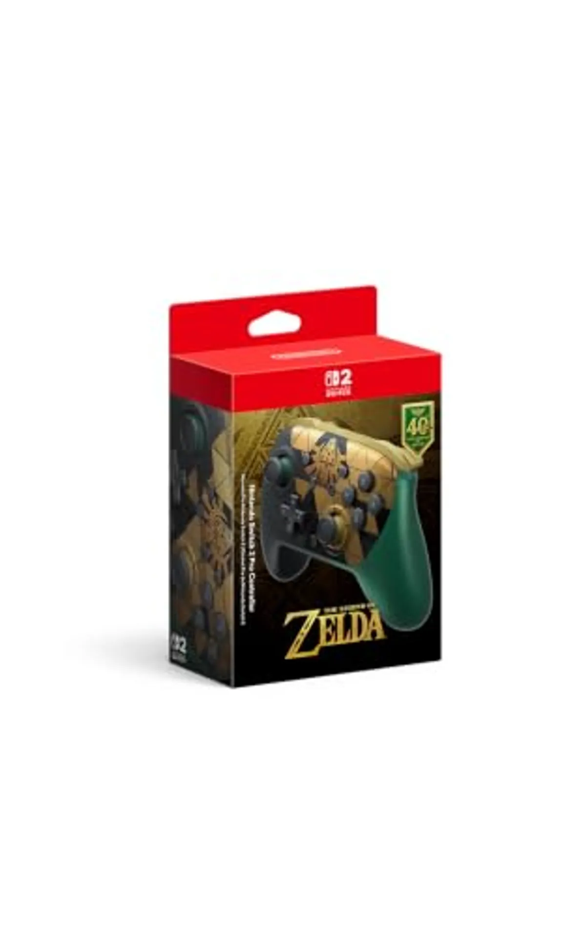 Nintendo Switch™ 2 Pro Controller The Legend of Zelda™ – 40th Anniversary Edition
