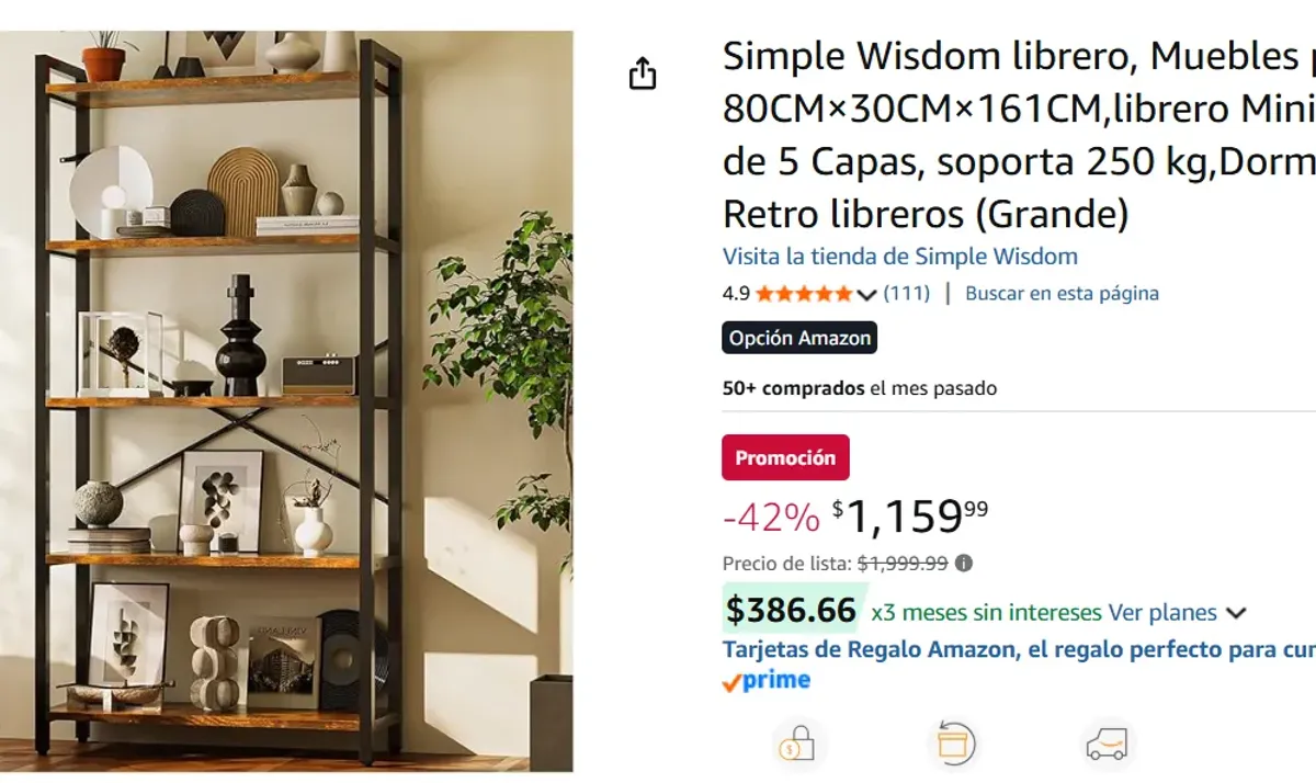 librero, 80CM×30CM×161CM