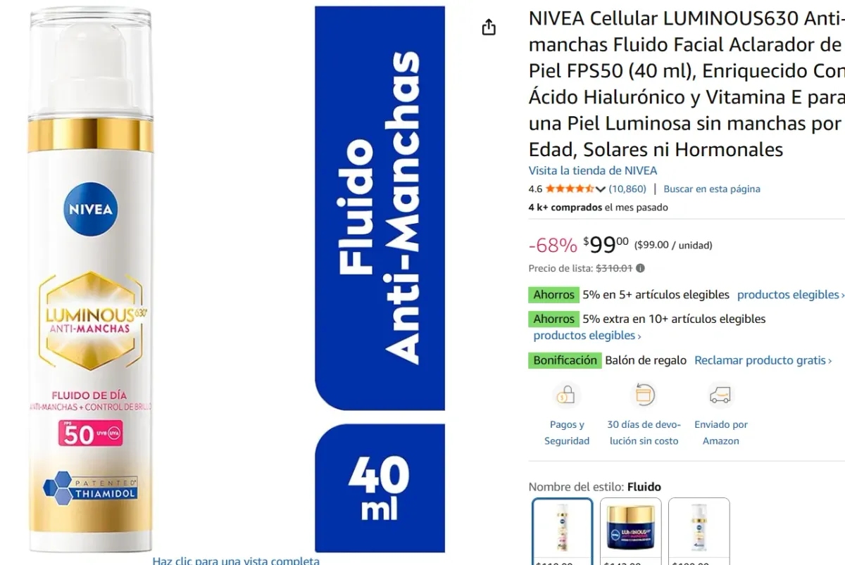 Anti-manchas Fluido Facial 