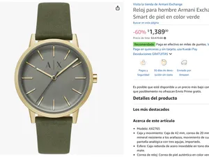 REMATE DE RELOJ ARMANI PARA LA COLECCIÓN