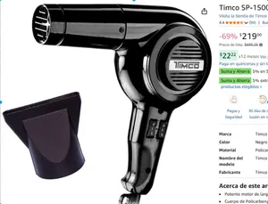 Timco SP-1500 Secadora Profesional