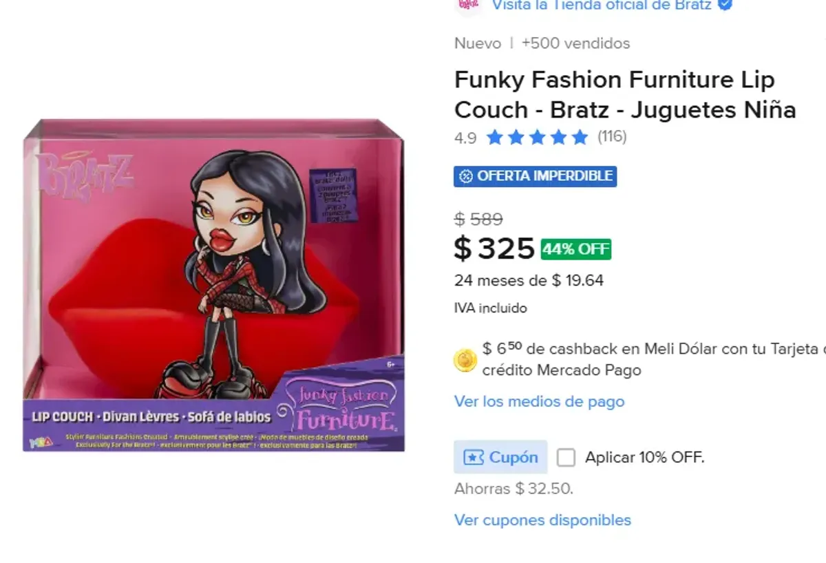 SILLÓN PARA LAS BRATZ