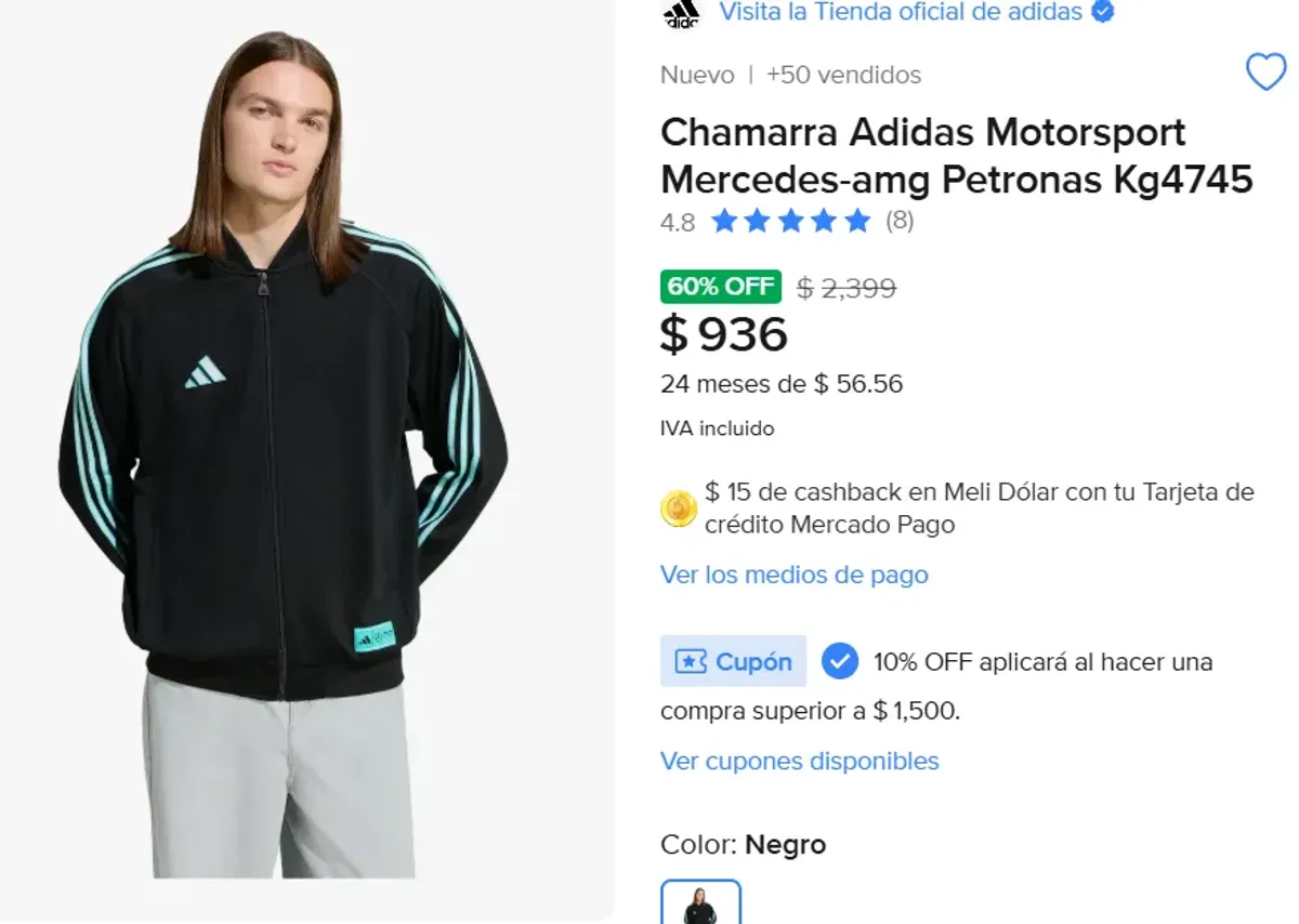 Chamarra Adidas Motorsport Mercedes-amg 
