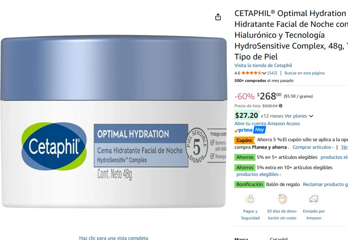 Crema Hidratante Facial de Noche 