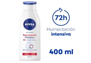 NIVEA Crema Corporal Humectante Regeneración Intensiva (400 ml) - 72 horas de Humectación Profunda con Dexpantenol - Ideal para Piel Extra Seca y Áspera