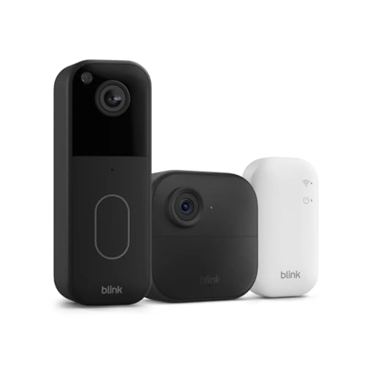 Timbre con cámara Blink + Blink Outdoor 4: incluye Sync Module Core + sistema de una cámara + Timbre con cámara Blink (negro)
