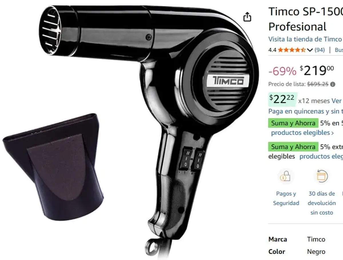 Timco SP-1500 Secadora Profesional