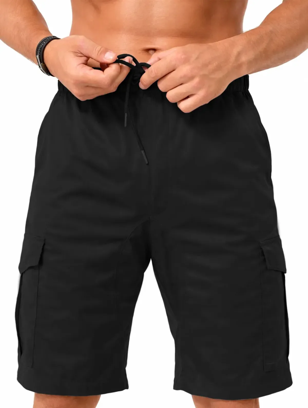 Bermuda Short Casual Para Hombre Bolsas Cargo Shendy Vendy