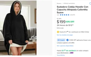 Sudadera Cobija Hoodie Con Capucha 