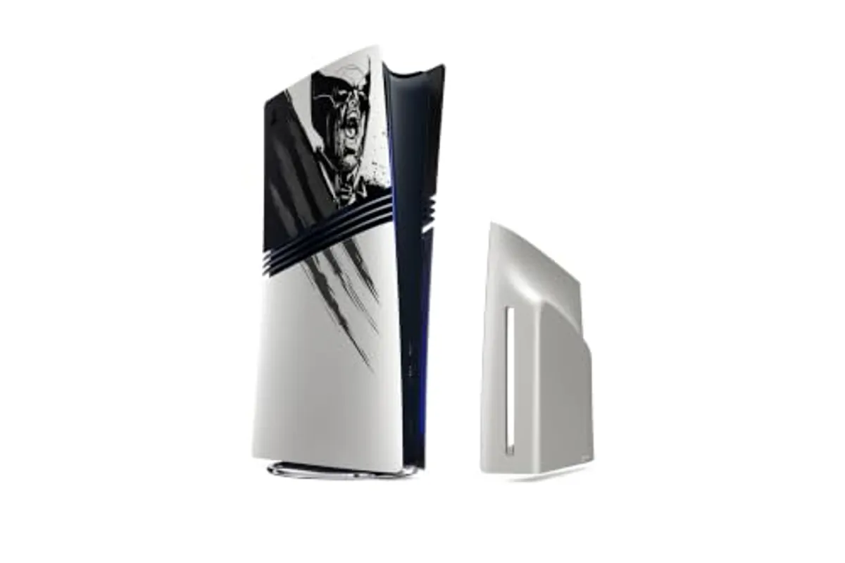 Cubierta de consola PlayStation 5 Pro Edición Limitada Adamantium - Marvel’s Wolverine