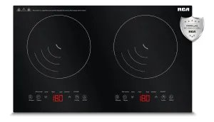 RCA RC-12A4 Parrilla De Inducción Cristal Templado 2 Quemadores Color Negro