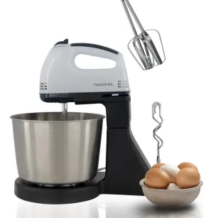Batidora De Pedestal Profesional Nevashel Kitchen AD-02 260w Para Cocina Color Negro Frecuencia 60hz Ideal Para Mezclas Postres Panadería Potente Compacta Y Duradera Fácil De Usar Y Limpiar Domestico