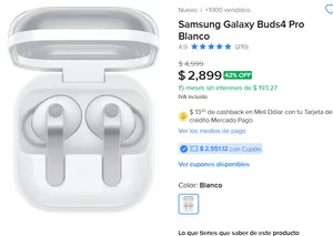 Samsung Galaxy Buds4 Pro Blanco