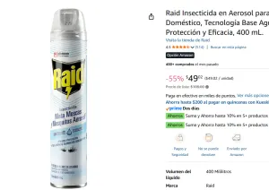 Raid Insecticida en Aerosol 400 mL.