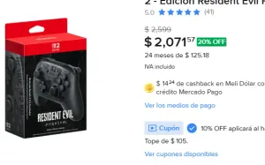 CONTROL PRO DE RESIDENT EVIL DE SWITCH 2