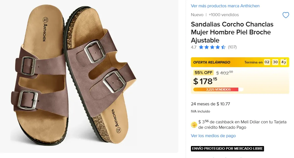 Sandalias Corcho 