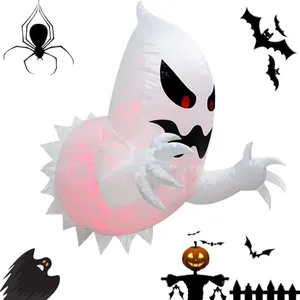 Fantasma Inflable de Halloween 1.4 m con Luces LED para Ventana y Exterior