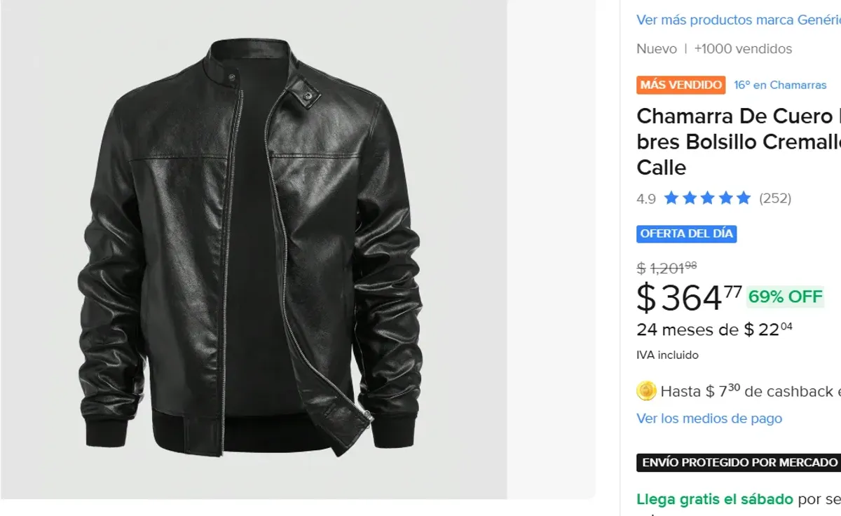 Chamarra De Cuero Hombres 